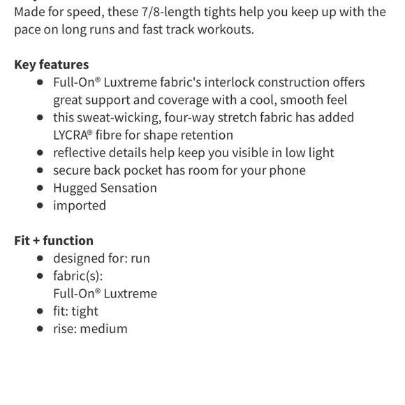 Lululemon Pace Queen Tights *Full On* - Picture 13 of 13